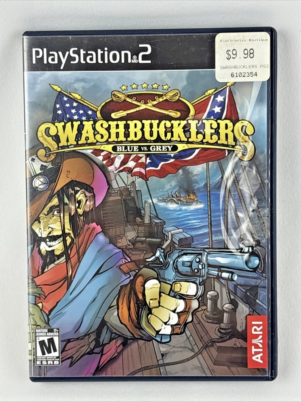 Swashbucklers Blue vs. Grey Sony PlayStation 2 PS2 CIB Complete Tested